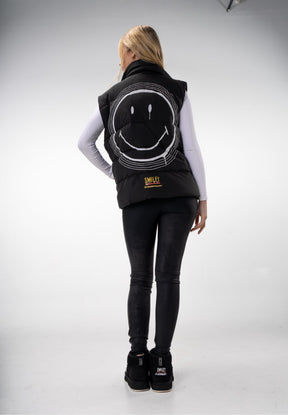 'The Smiley Vest' Painted Puffer Vest