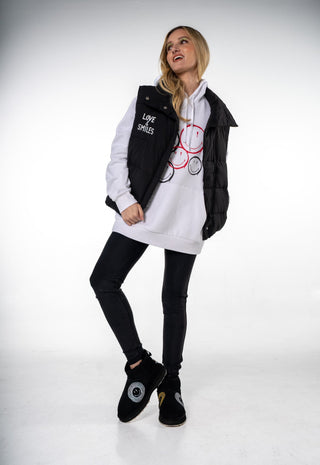 'The Smiley Hoodie' Painted Sweatshirt