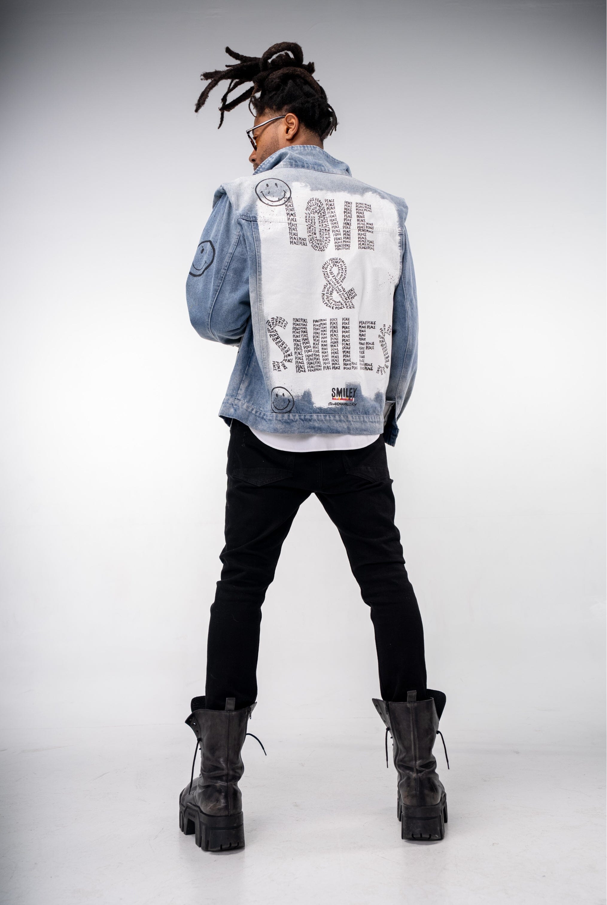 The Smiley Denim' Painted Jacket