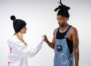 'The Smiley Hoodie' Painted Sweatshirt