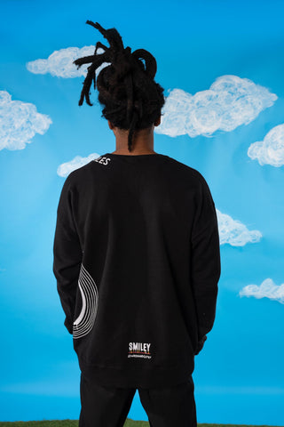 'The Smiley Crewneck' Painted Sweatshirt