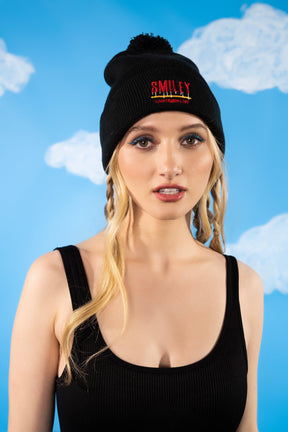 'The Smiley Beanie' Embroidered Hat