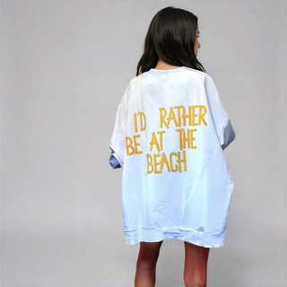 'BEACH TIME' PAINTED SWEATSHIRT