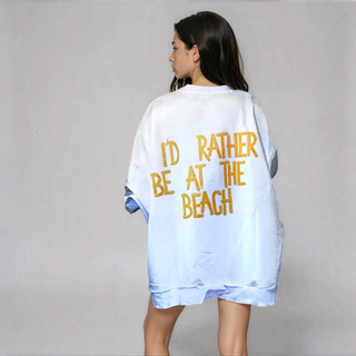 'BEACH TIME' PAINTED SWEATSHIRT