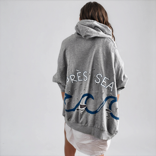'Apres Sea' Painted Hoodie
