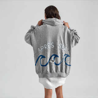 'Apres Sea' Painted Hoodie