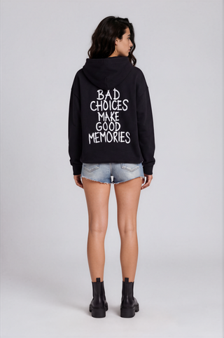 'BAD CHOICES' PAINTED SWEATSHIRT