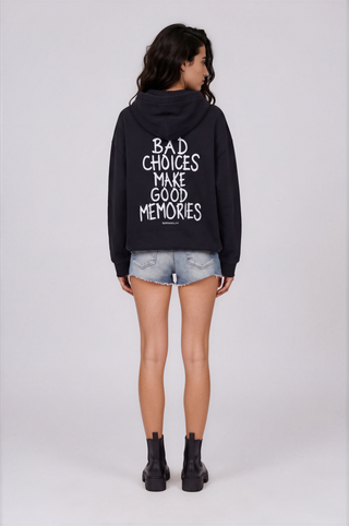 'BAD CHOICES' PAINTED SWEATSHIRT