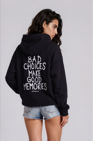 'BAD CHOICES' PAINTED SWEATSHIRT