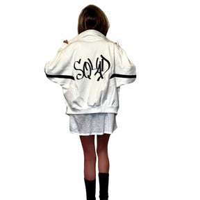 'BRIDE N SQUAD' PAINTED SWEAT JACKETS
