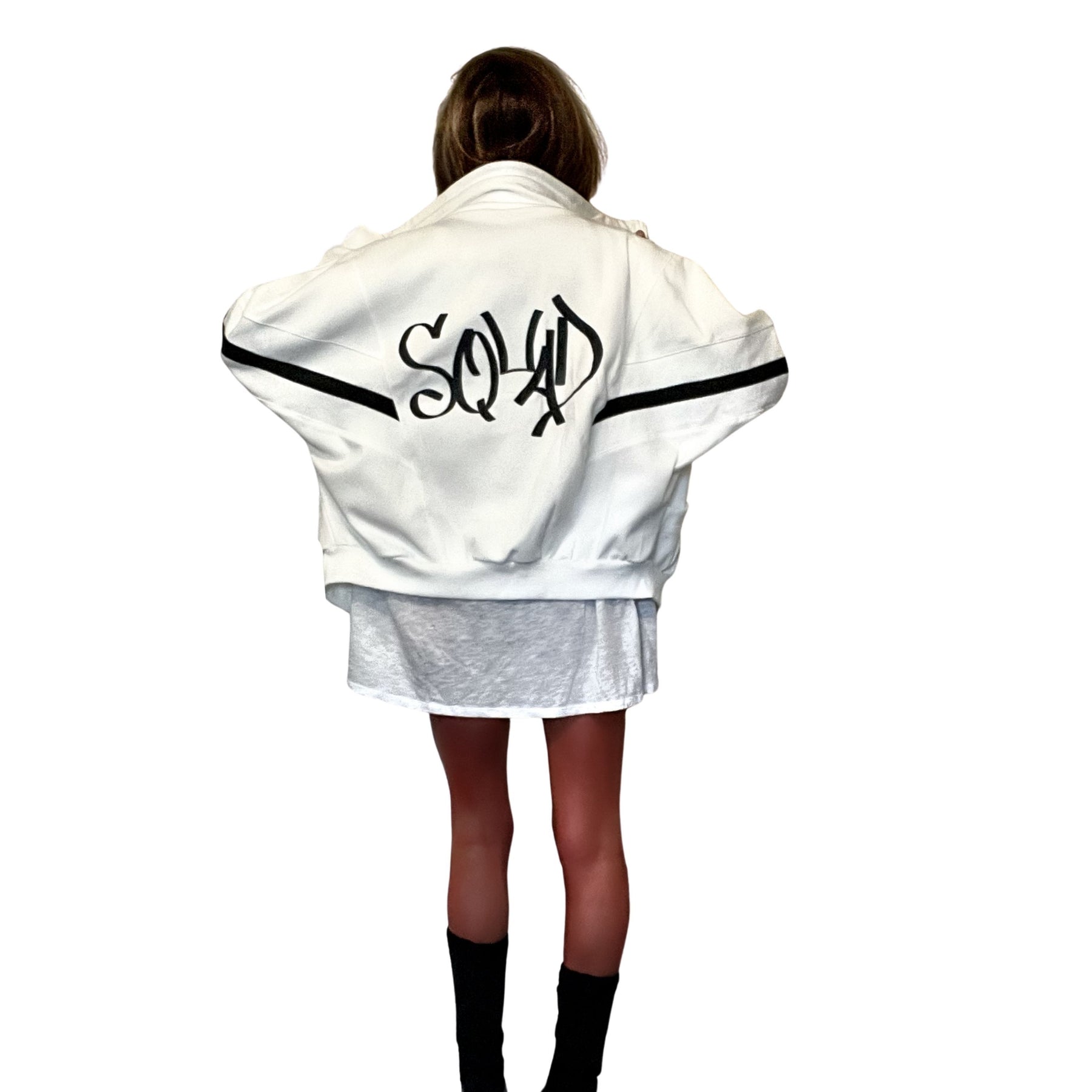 'BRIDE N SQUAD' PAINTED SWEAT JACKETS