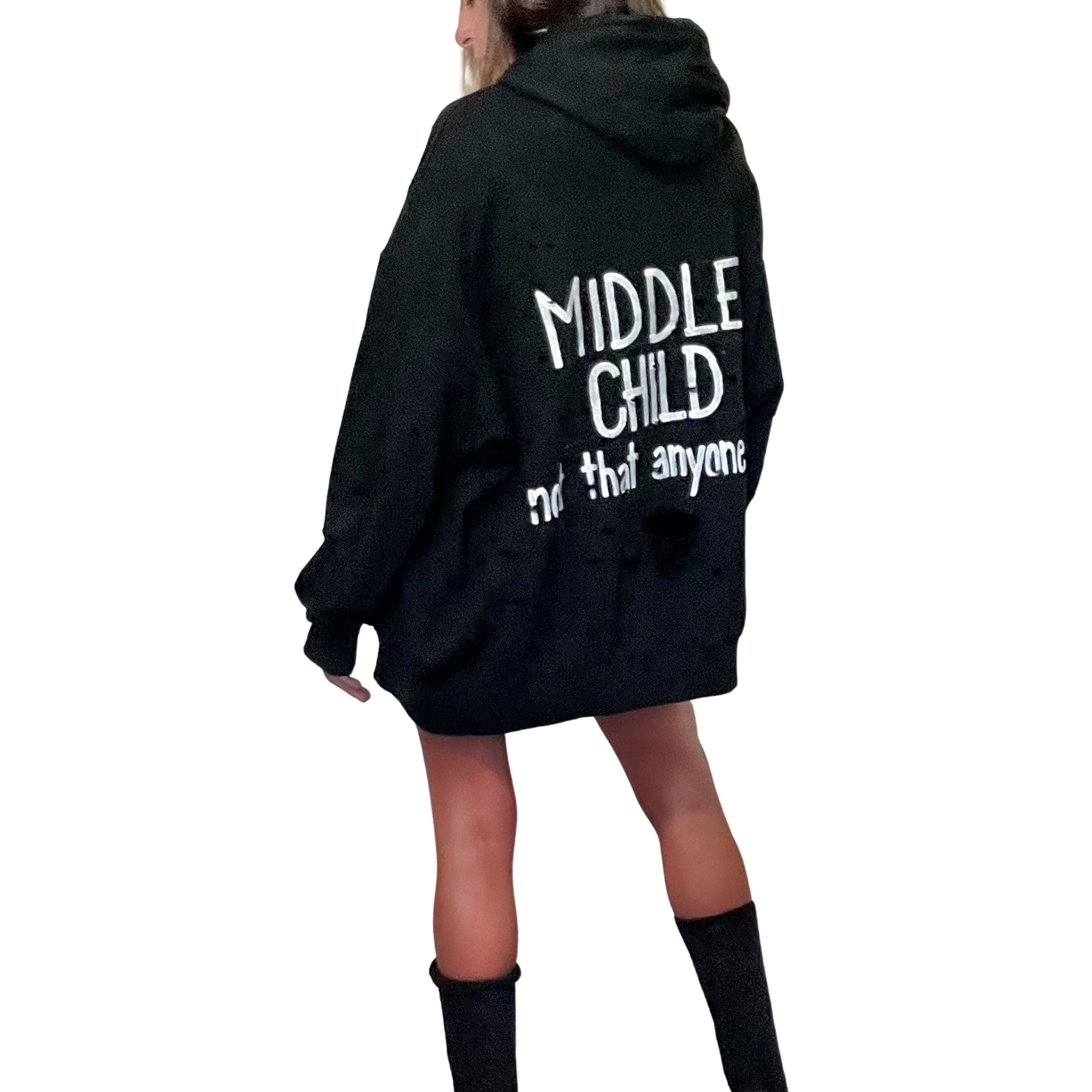 MIDDLE' PAINTED HOODIE