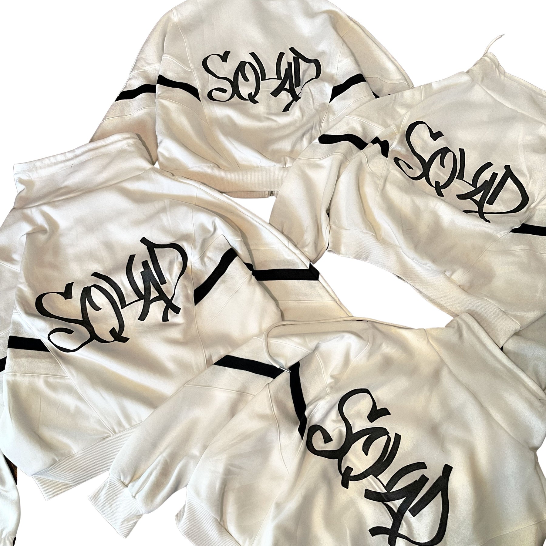 'BRIDE N SQUAD' PAINTED SWEAT JACKETS