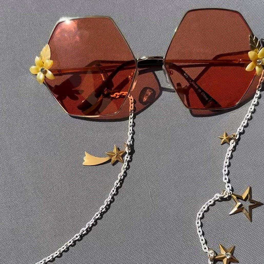 I'm a Starrr Sunglasses & Chain Set