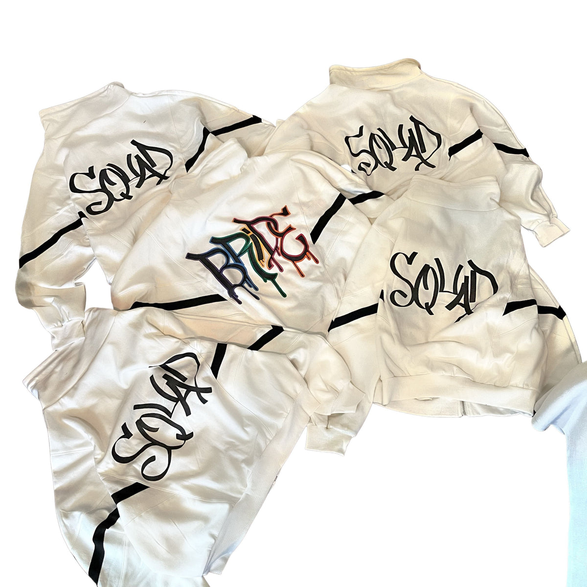 'BRIDE N SQUAD' PAINTED SWEAT JACKETS