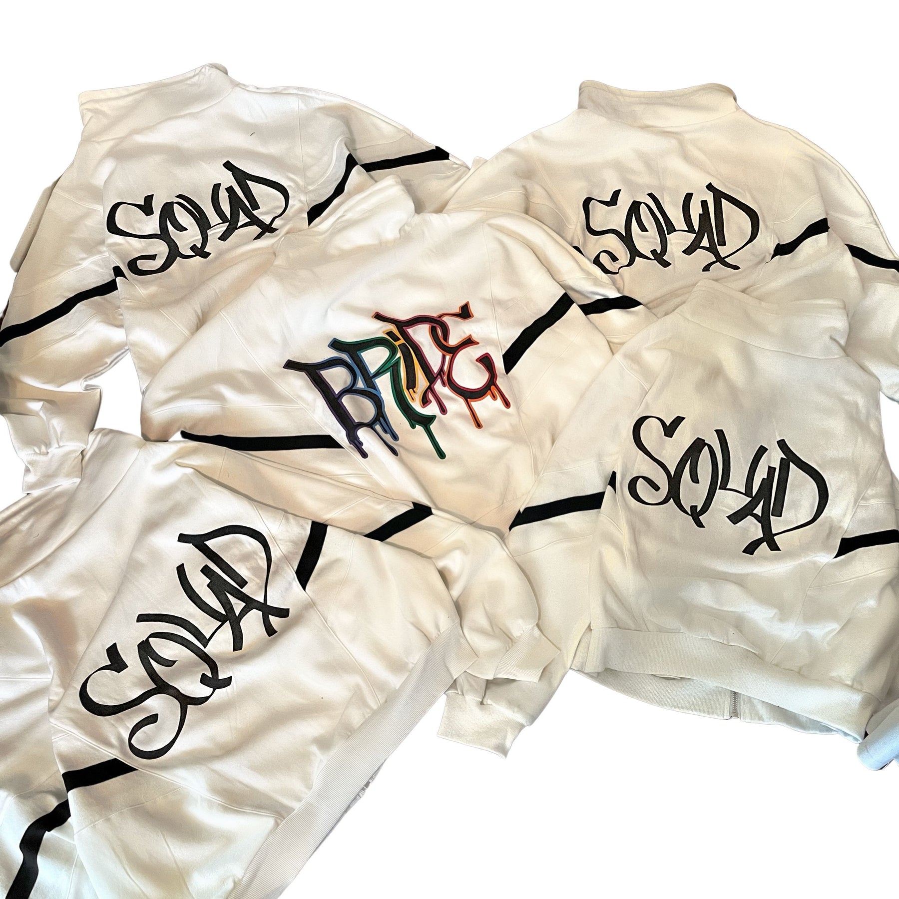 'BRIDE N SQUAD' PAINTED SWEAT JACKETS