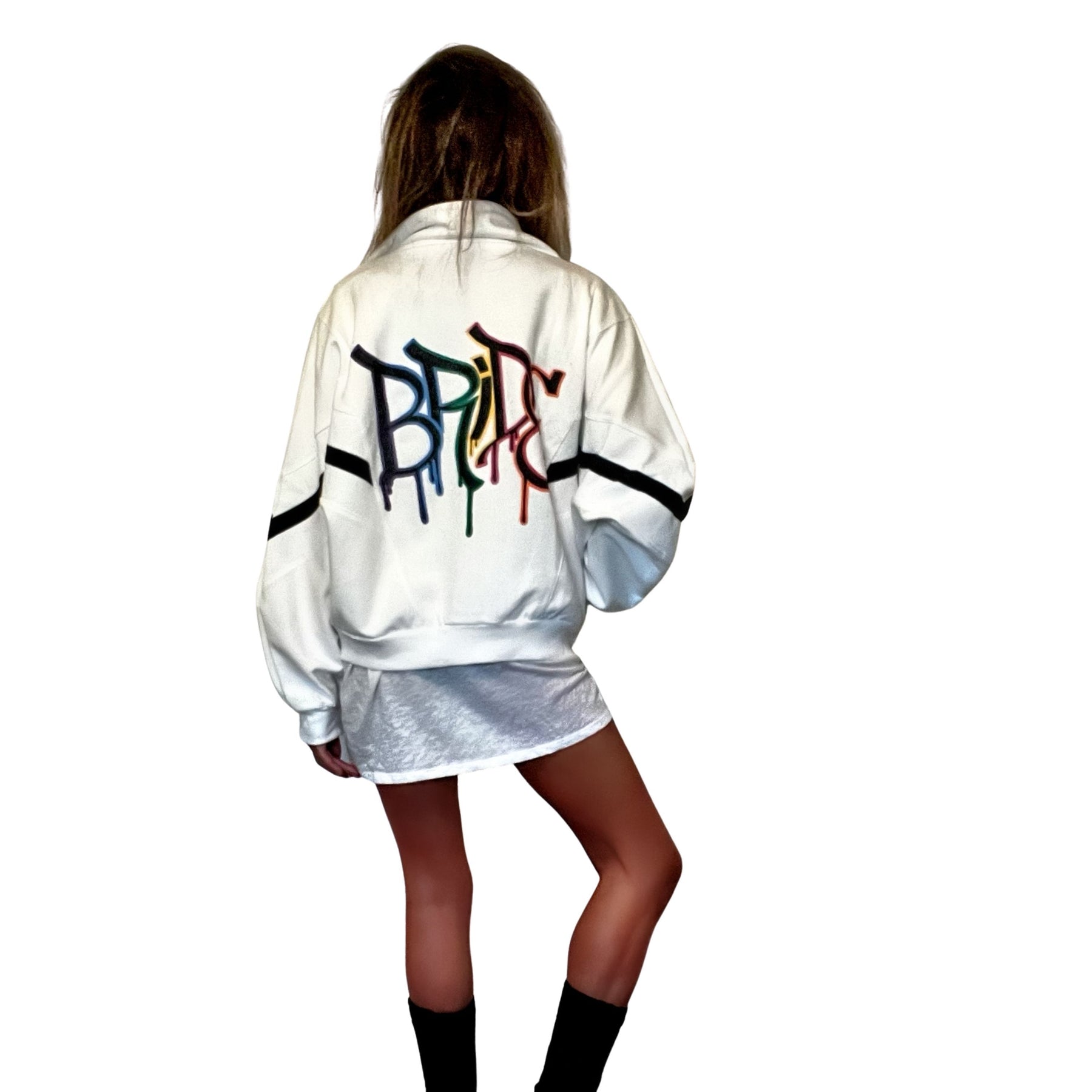 'BRIDE N SQUAD' PAINTED SWEAT JACKETS