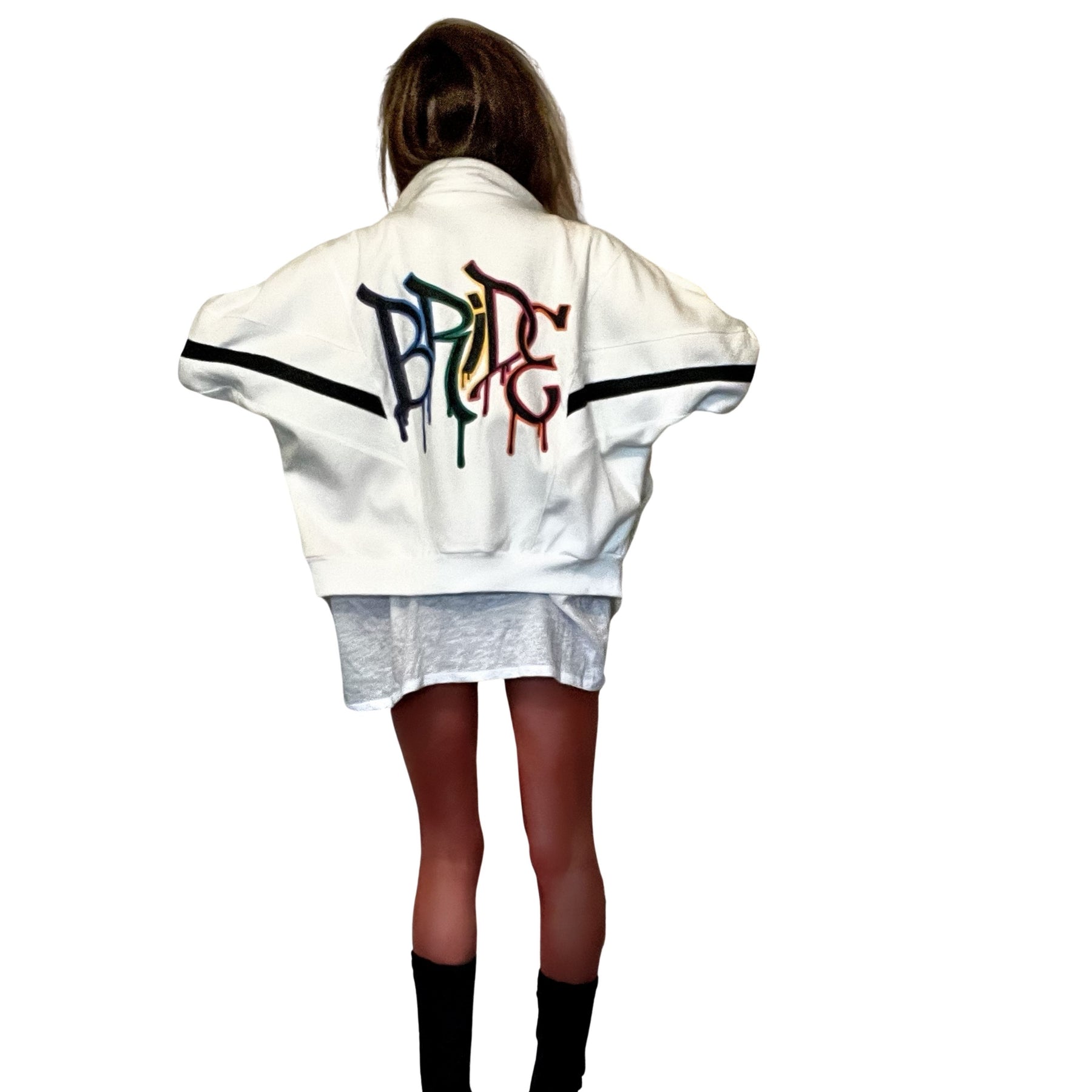 'BRIDE N SQUAD' PAINTED SWEAT JACKETS