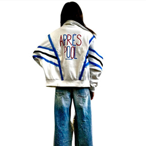 'APRES POOL' PAINTED SWEAT JACKET
