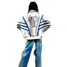 'APRES POOL' PAINTED SWEAT JACKET