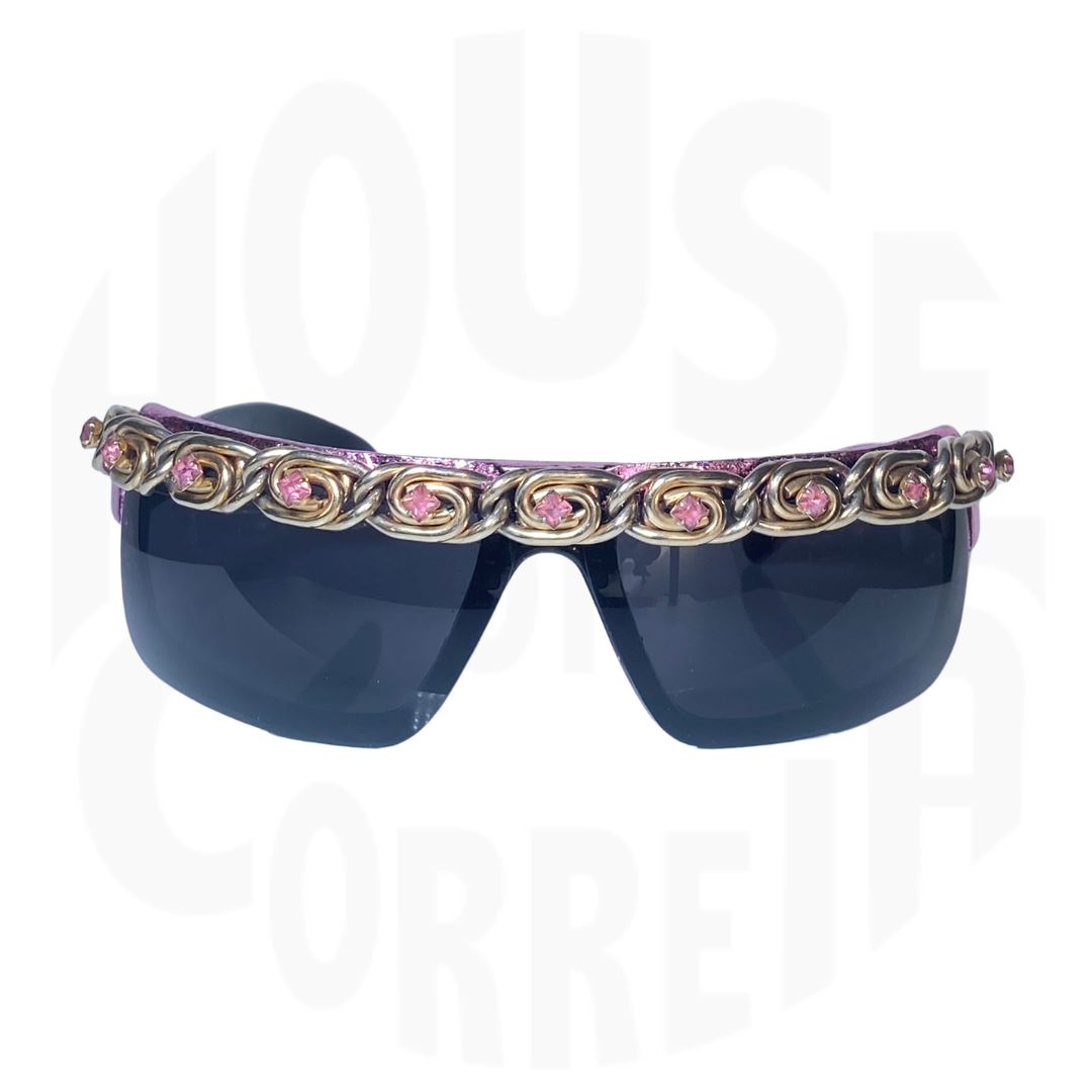 Rhinestone Cowgirl Shield Sunglasses
