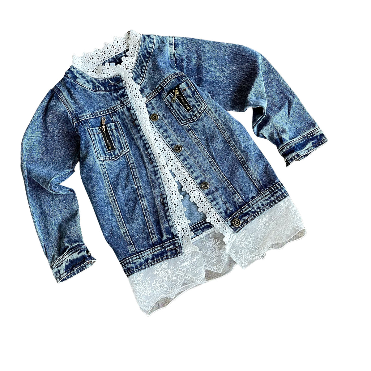 'ME PRINCESS' DENIM JACKET - GIRLS