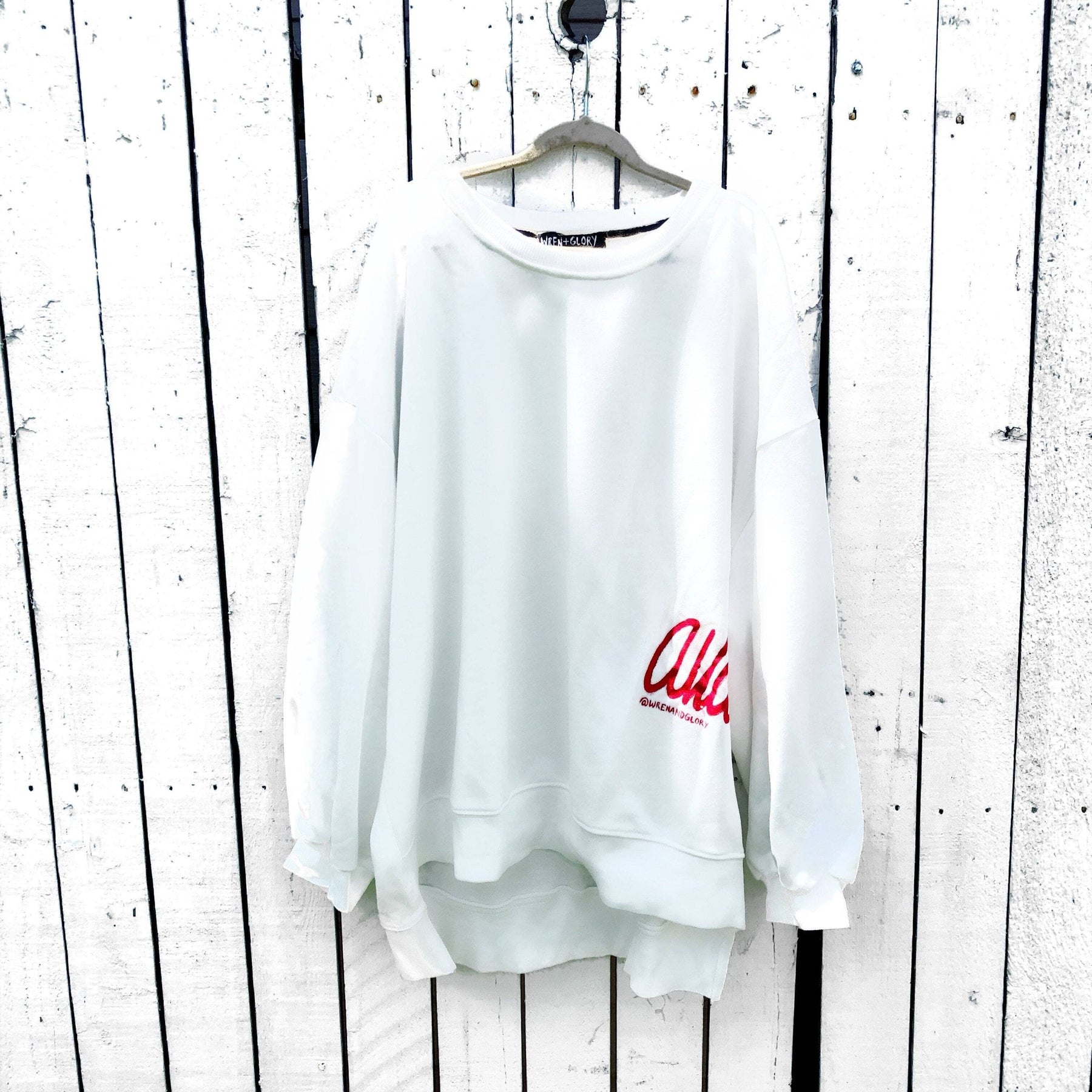 In-Stock 'AVAILABLE' PAINTED SWEATSHIRT
