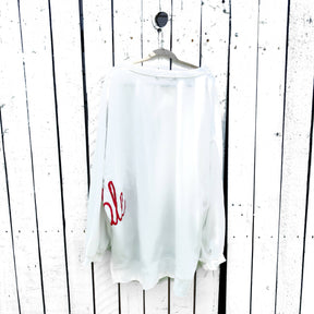 'AVAILABLE' PAINTED SWEATSHIRT