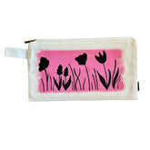 'BLOOM AND GROW' PAINTED POUCH