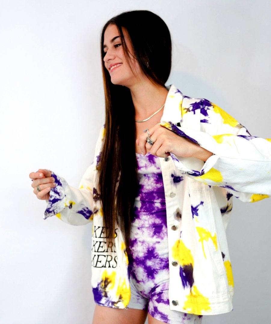'GO LAKERS' DENIM JACKET - WOMEN