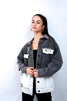 'GO NETS' DENIM JACKET - WOMEN