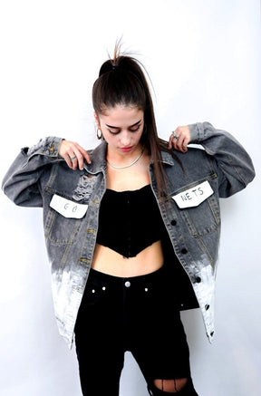 'GO NETS' DENIM JACKET - WOMEN