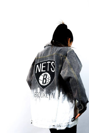 'GO NETS' DENIM JACKET - WOMEN