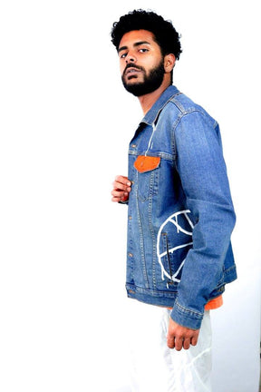 Wren + Glory 'Go Knicks' Denim Jacket - Women