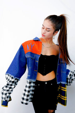 'GO KNICKS' DENIM JACKET - WOMEN