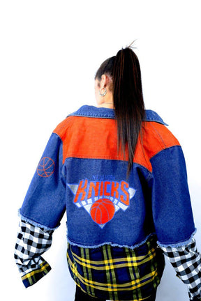 'GO KNICKS' DENIM JACKET - WOMEN