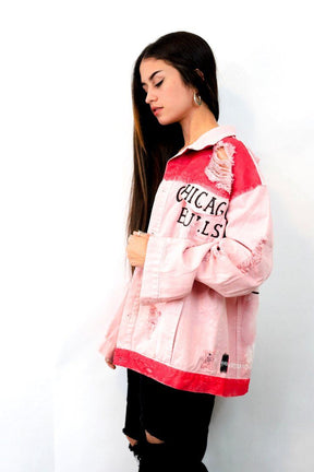 'GO BULLS' DENIM JACKET - WOMEN