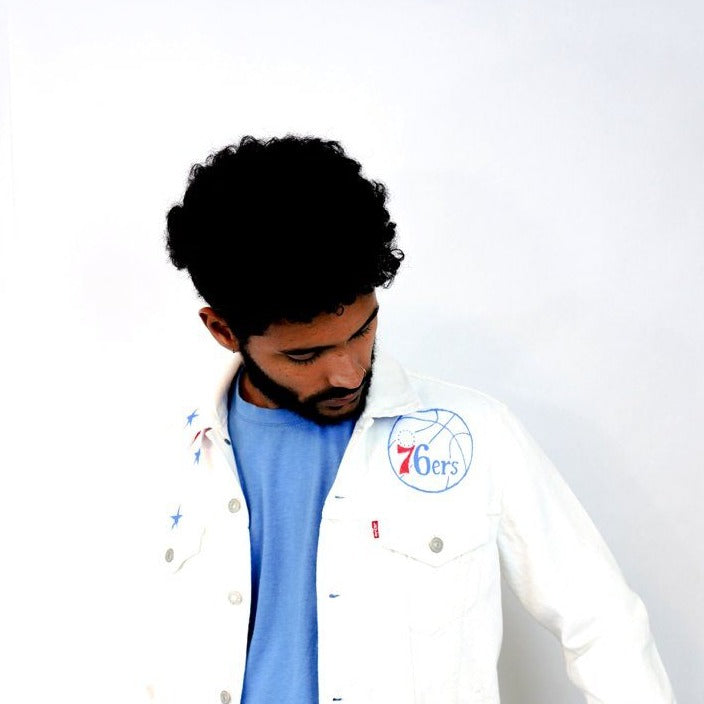 'GO 76ers' DENIM JACKET - MEN