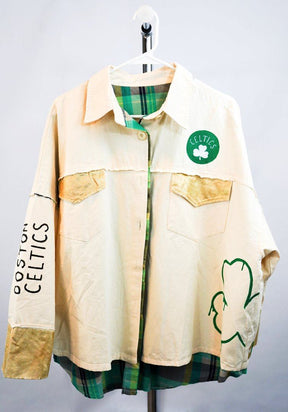 'GO CELTICS' DENIM JACKET - WOMEN