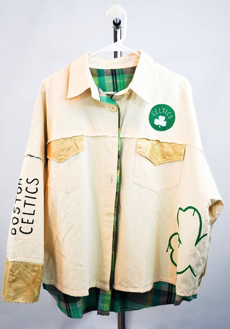 'GO CELTICS' DENIM JACKET - WOMEN