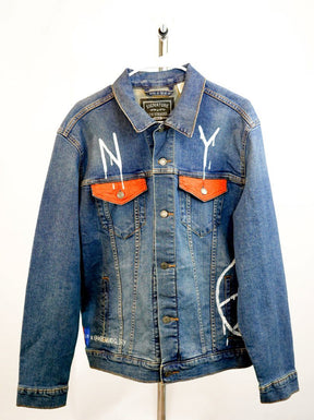 'GO KNICKS' DENIM JACKET - MEN
