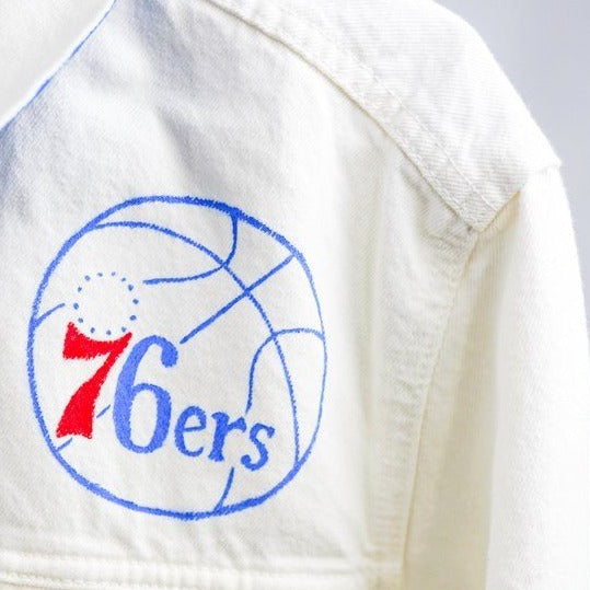 'GO 76ers' DENIM JACKET - MEN