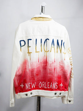 'GO PELICANS' DENIM JACKET - MEN