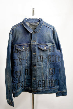 'GO ROCKETS' DENIM JACKET - MEN