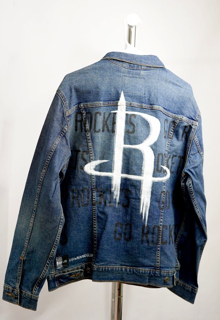 'GO ROCKETS' DENIM JACKET - MEN