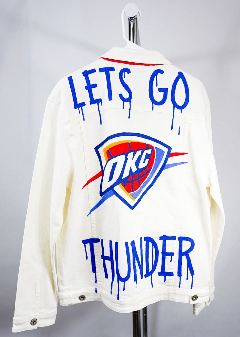 'GO THUNDER' DENIM JACKET - MEN