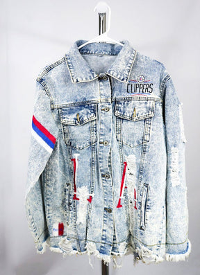 'GO CLIPPERS' DENIM JACKET - WOMEN