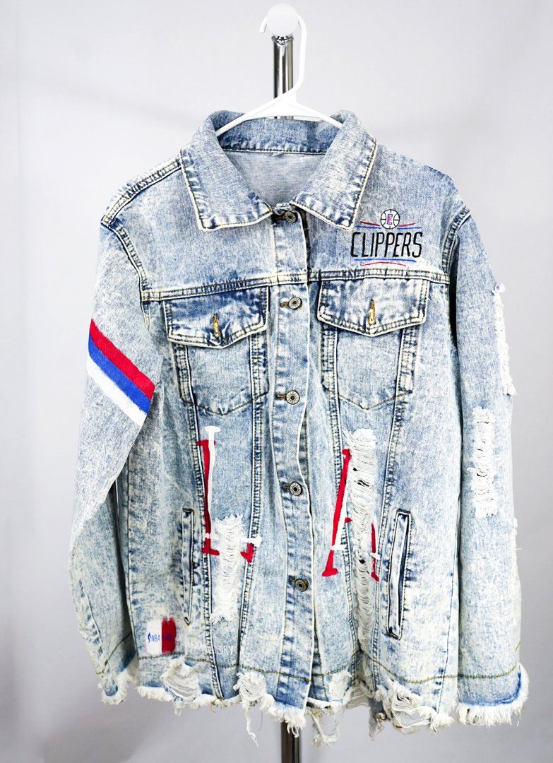 'GO CLIPPERS' DENIM JACKET - WOMEN