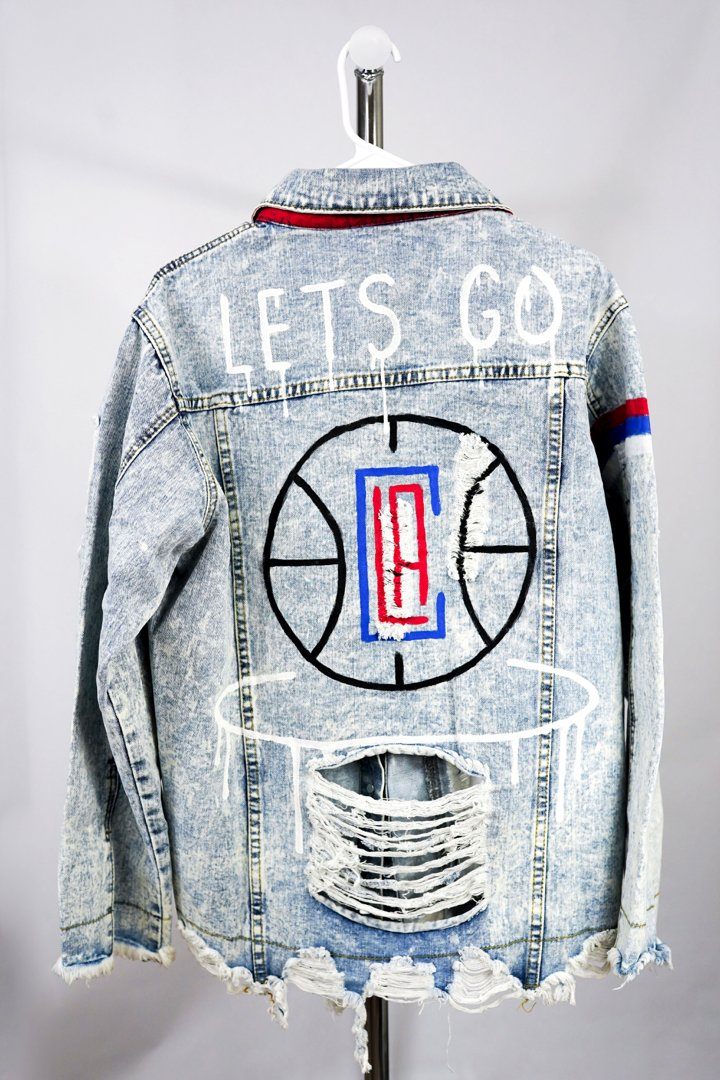 'GO CLIPPERS' DENIM JACKET - WOMEN