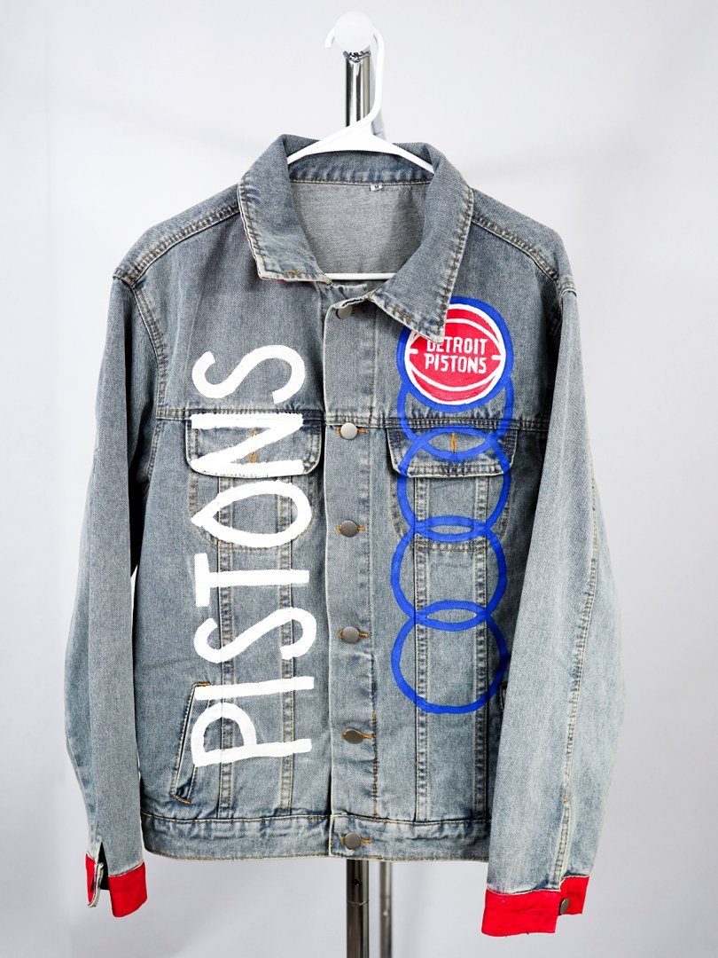 'GO PISTONS' DENIM JACKET - WOMEN